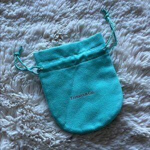 Authentic Medium Tiffany & Co. Blue Drawstring Pouch